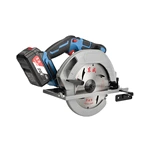 Sierra circular recargable sin escobillas (Dongcheng) DCMY02-185B 20 V/4 Ah (dos baterías y un cargador, 1 juego)